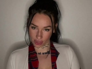 Busty british college teen submissive joI