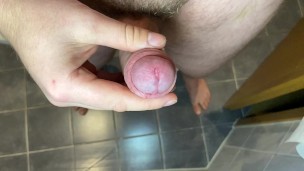 Extreme closeup cumshot
