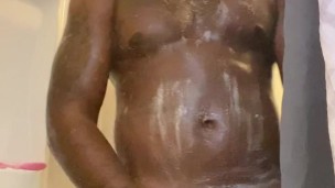 Caught jerking off in shower by girlfriend