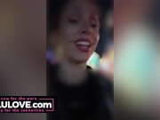 Babe records selfies at her first Halloween Horror Night HHN night at Universal Studios w/ cosplay costume makeup - Lelu Love 13/16