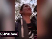 Babe records selfies at her first Halloween Horror Night HHN night at Universal Studios w/ cosplay costume makeup - Lelu Love 5/16