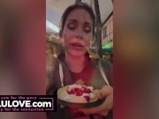 Babe records selfies at her first Halloween Horror Night HHN night at Universal Studios w/ cosplay costume makeup - Lelu Love 6/16