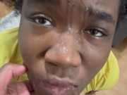 SLOPPY BLOWJOB DEEP THROATED THAT JUICY COCK