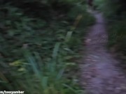 RISKY PUBLIC NUDITY - Walking in the Forest Leaving My Clothes Behind 6/16