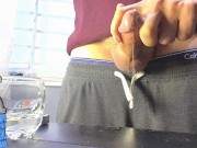 wet messy precum leaking precum dripping teaser 13/16