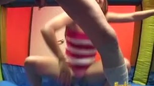 Petite Asian wench has her pussy licked and jerks off a cock