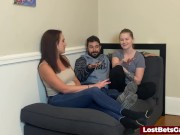 A group of lesbians are enjoying a naughty strip game 3/16