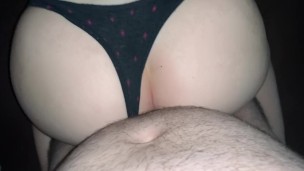 he fucked my ass hard from behind with thong on the side