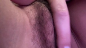 Hairy pussy close up