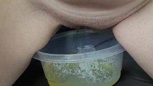 WATCH MY JUICY PUSSY PISS AFTER SEX WATCH FOR THE CUM DRIP