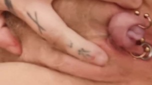 Clit pumping and tourniquet extreme fetish kinky solo female big clit sex toys real orgasm anal