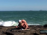 Beautiful blonde fucked by a black and a white man 15/16