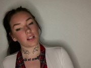 Busty british college teen dominant JOI