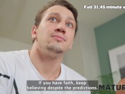 MATURE4K. Mature blonde was so lonely and her neighbour with a big cock came to fuck her 4/16