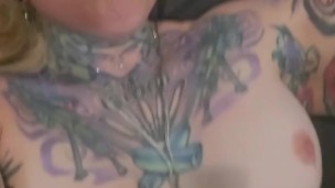 Anal Sex in Pantyhose with Big Ass Tattooed Wife