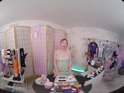 FuckPassVR - Melody rides you in cowgirl, her natural tits slapping, sweat trickling down her curves in VR 3/16