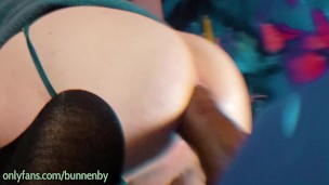 femboy bouncing fat ass on Dredd dildo