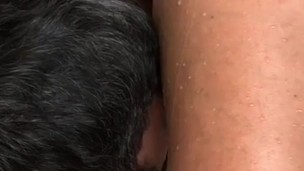 Drinking my piss and clean up my dirty pussy with his tongue