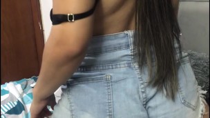 I make a horny video at my stepfather's house