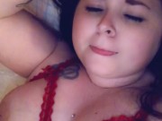 Solo play, big tits, moaning while I cum