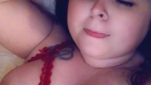 Solo play, big tits, moaning while I cum