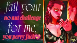 you WILL fail No Nut November. stroke your cock to me NOW. you can't control yourself. [AUDIO ONLY]