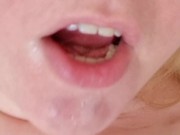 Slobbery show of a hot BBW