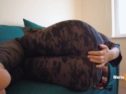 Innocent student after college reads a book, plays with pussy and cums 5/16