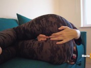 Innocent student after college reads a book, plays with pussy and cums 6/16