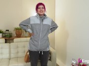 Pink haired babe Mei is now our porn secretary! 2/16