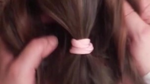 Candie Cross passed her facefuck exam with flying colors!