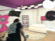 Anuskatzz tattooed woman amateur cuckold threesome. Morea Black fucked fisted behind the scenes pov 8/16