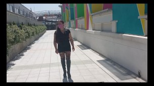 Whore Wife Shows Her Pussy In The Mall And Then Gives Up Her Ass, She'S Addicted To The Swinger!