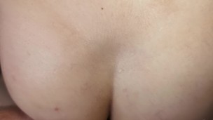 she gives me a blowjob in the bathtub and then I come inside her doggy style