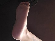 Goth dommy mommy ignores you under her feet - Screenshot 12 of 16 - Foot Fetish