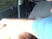 I give a blowjob to the Uber driver's cock