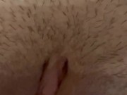 Close Up Finger - I play with my pussy after work and my roommate look me
