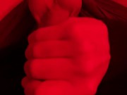 PULLING ON MY BALLS WHILE MASTURBATING