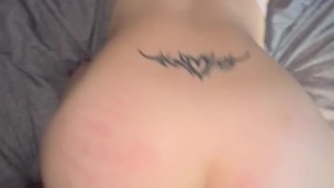 Big Booty Petite White Girl rough Fucked From Behind By BBC Thug