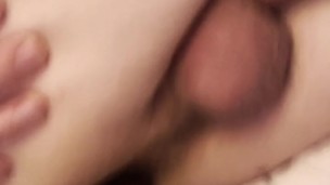 she fucks his ass roughly with BBC dick dildo