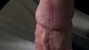 wet and messy pre cum edging thick hard cock