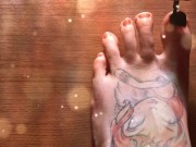 Sexy oil massage after toe painting 2/16