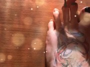 Sexy oil massage after toe painting 3/16