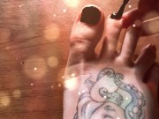 Sexy oil massage after toe painting 6/16