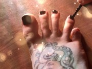 Sexy oil massage after toe painting 7/16