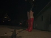 Sissy in the street!