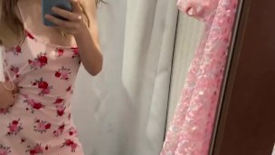 cute dress in the locker room