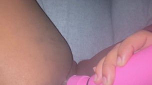 EBONY BBW SOLO VIBRATOR PLAY