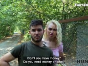 HUNT4K. Blonde made her boyfriend cuckold and enjoyed the outdoor sex 4/16