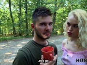 HUNT4K. Blonde made her boyfriend cuckold and enjoyed the outdoor sex 7/16